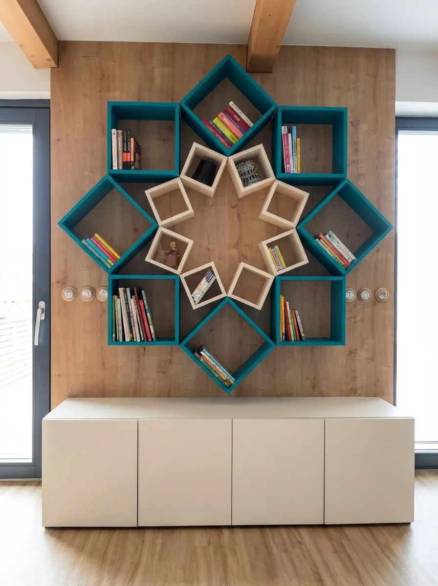 Designová knihovna na míru – zakázkový truhlář